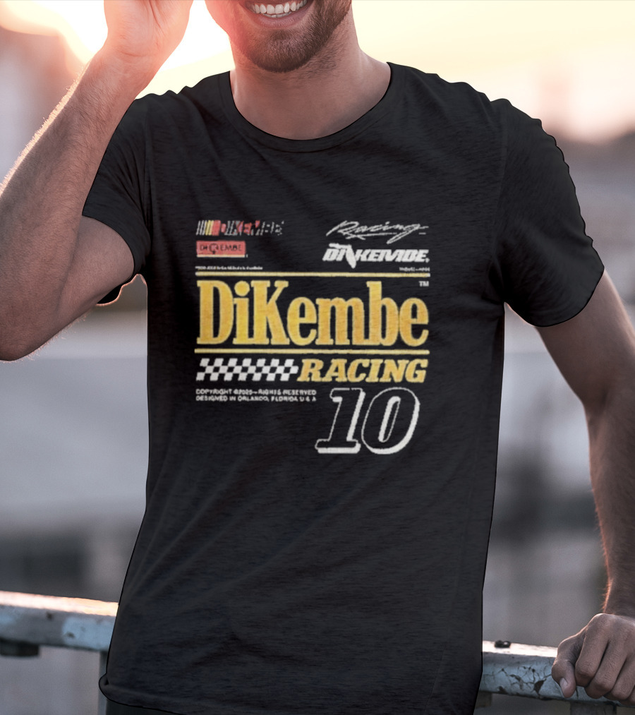 DiKembe Racing Gainesville Orlando Florida Number 10 T-Shirt