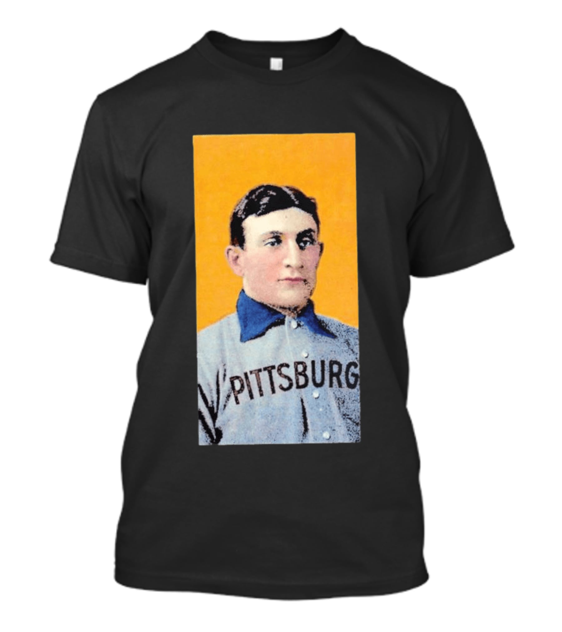 Pittsburgh Vintage Honus Wagner Baseball Player Card T-Shirt