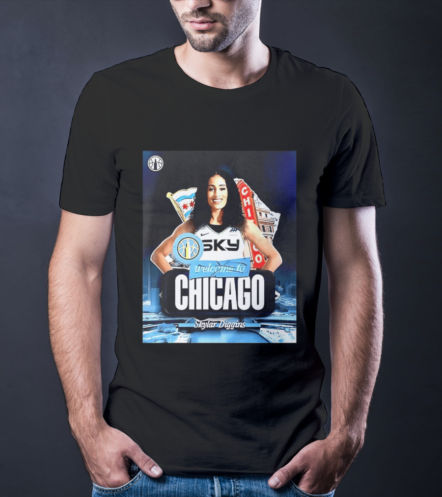 Welcome Skylar Diggins To Chicago Sky WNBA T-Shirt