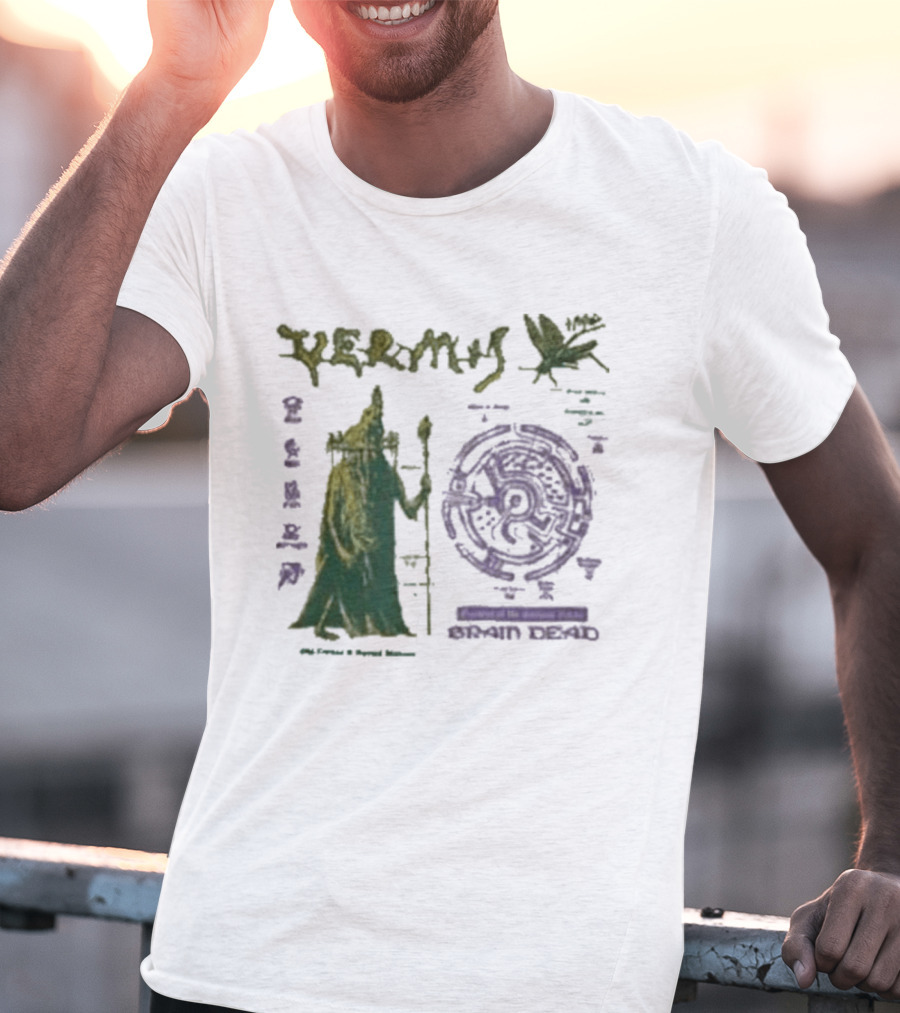 Vermis Brain Dead Fantasy Games Old Curses Mystic Frog Wizard T-Shirt