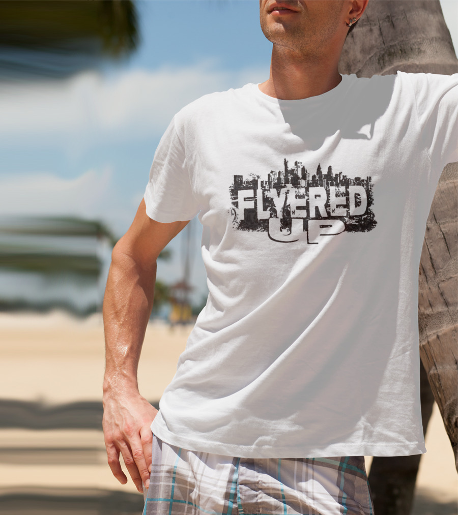 Flyered Up Skyline City T-Shirt