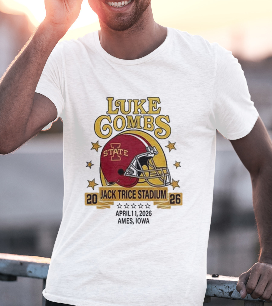 Luke Combs Iowa State Cyclones Jack Trice Stadium April 1 2026 Ames Iowa T-Shirt