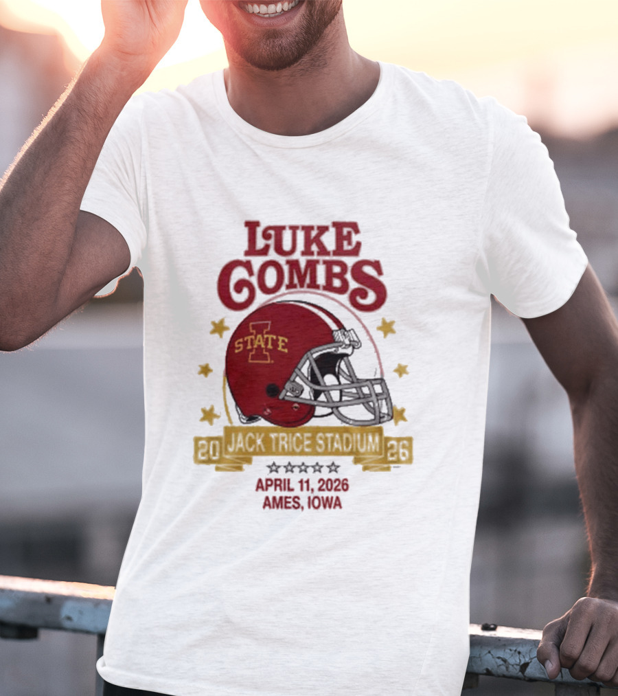 Luke Combs Iowa State Cyclones Football April 11 2023 Ames Iowa T-Shirt