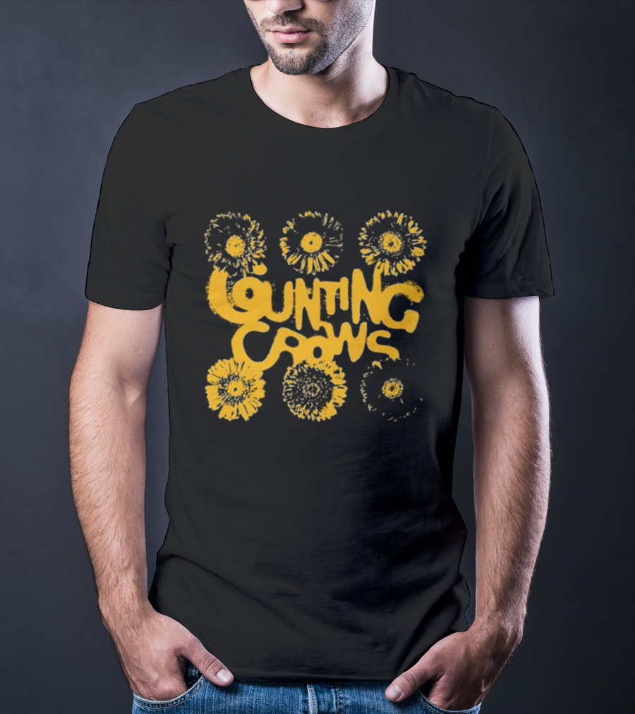 Counting Crows 90's Flower Power Aesthetic T-Shirt