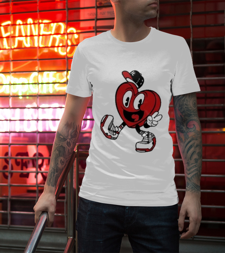 Hulvey Love Like That Heart Character Cartoon T-Shirt