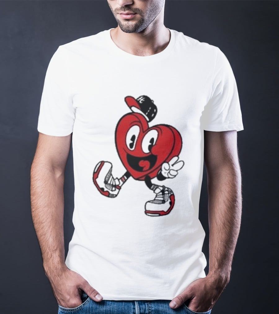 Hulvey Love Like That Heart Character Cartoon T-Shirt