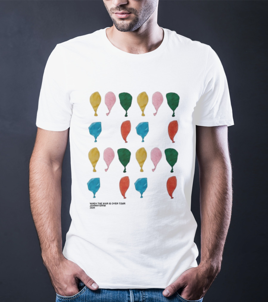 Johnnyswim When The War Is Over Tour 2025 Balloons T-Shirt