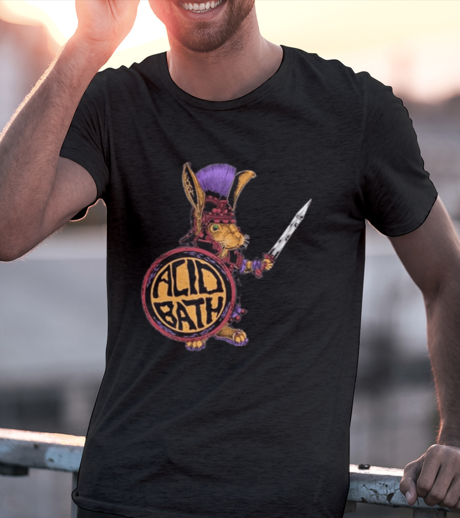 Acid Bath Roman Rabbit Gladiator Warrior Event T-Shirt