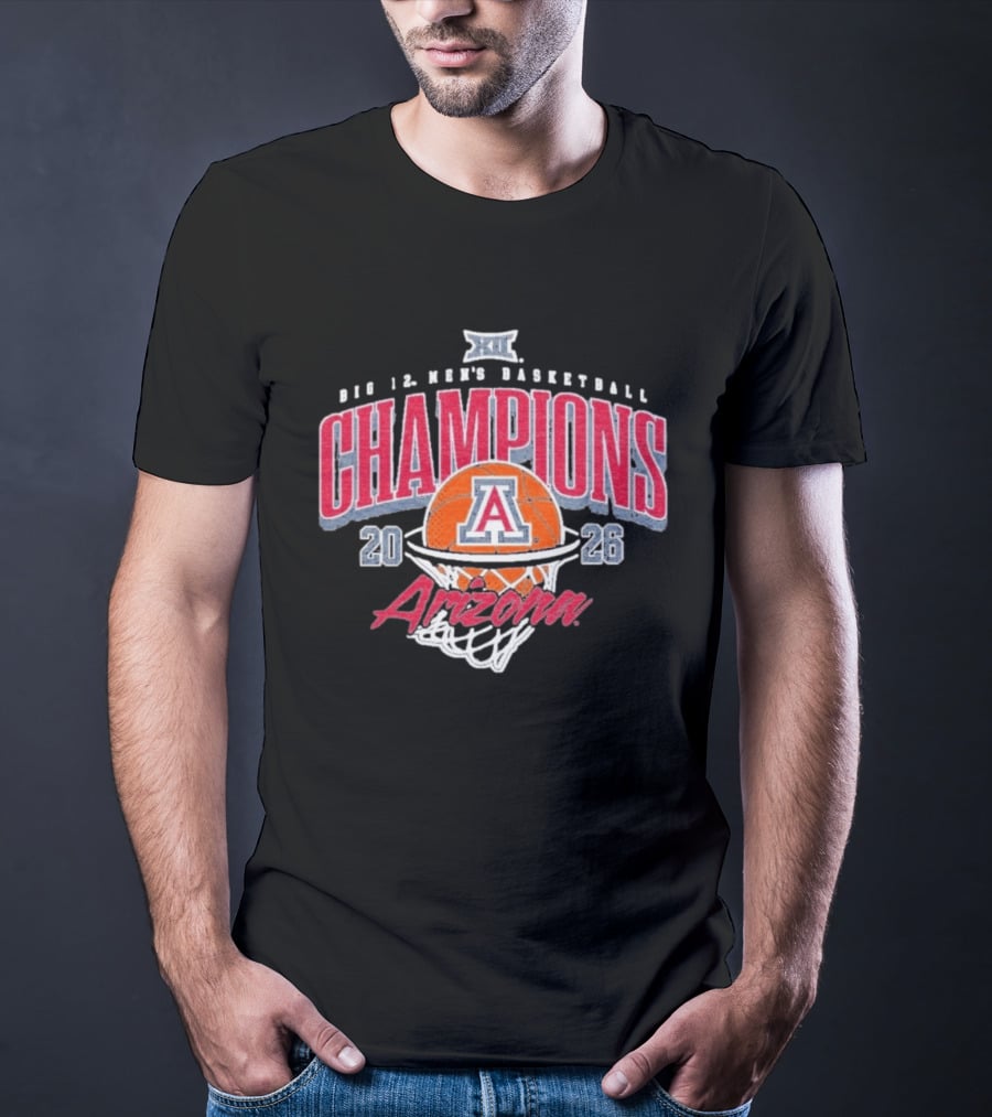 Arizona Big 12 Men's Basketball Champions 2026 T-Shirt