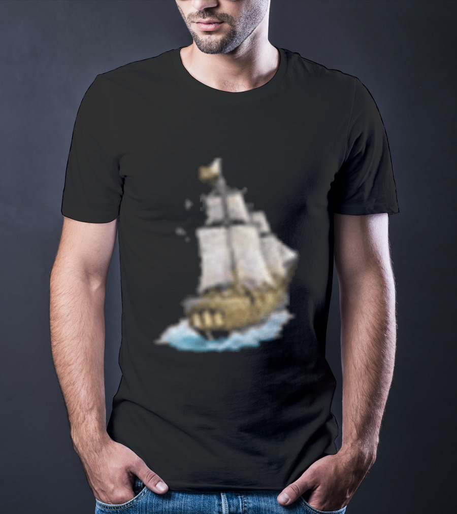 Johnny Blue Skies Dark Clouds Mutiny Midnight Ship Adventure T-Shirt
