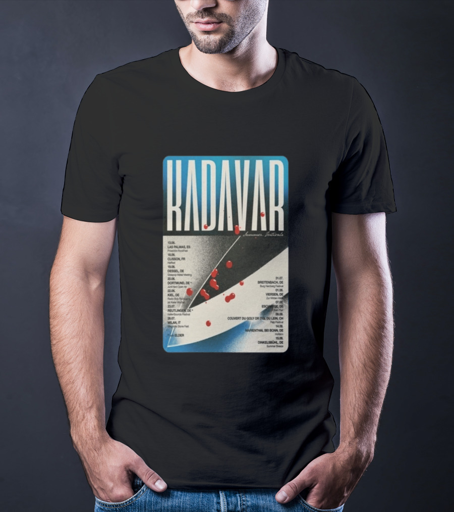 Kadavar Summer Festivals 2026 Las Palmas Clisson Colmar Dortmund Breitenbach Vevey Dunkelsbühl T-Shirt