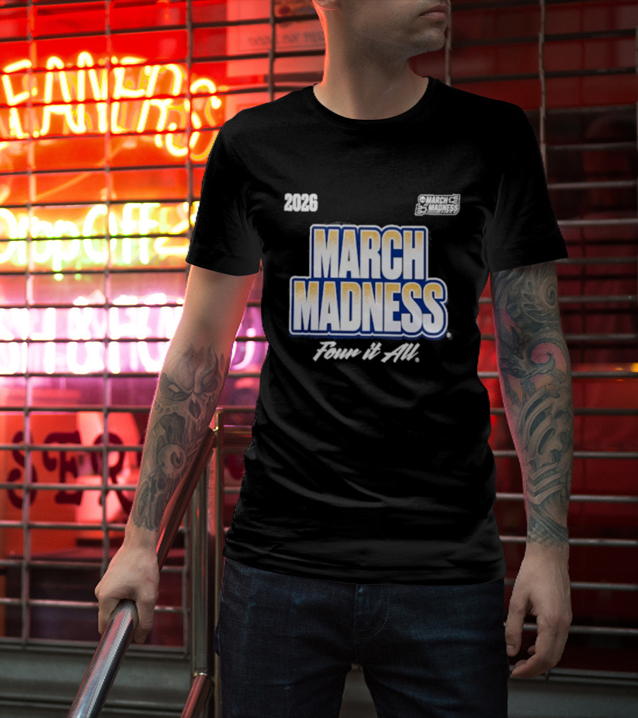 2026 NCAA Women's Basketball Tournament March Madness Power And Skill T-Shirt