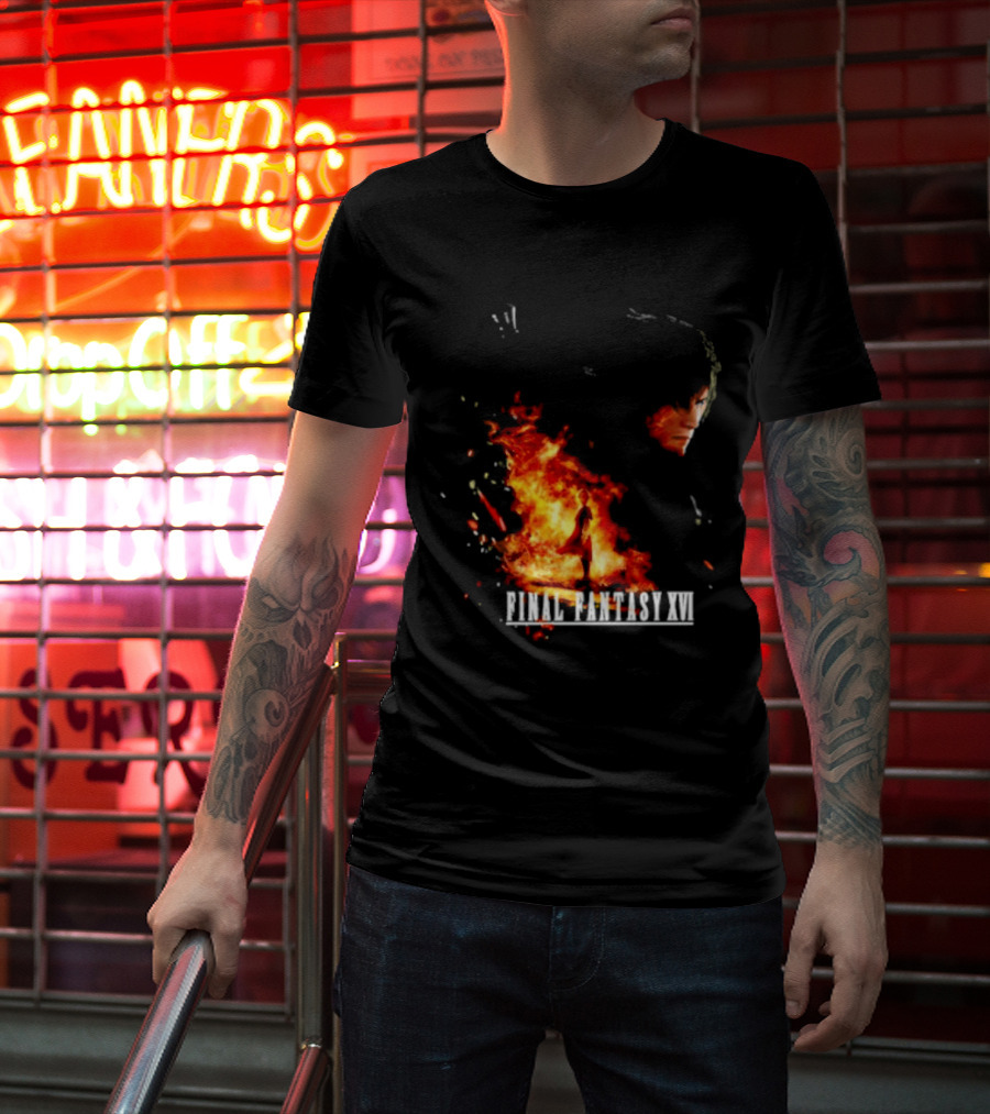 Ben Starr Final Fantasy XVI Fire Element T-Shirt
