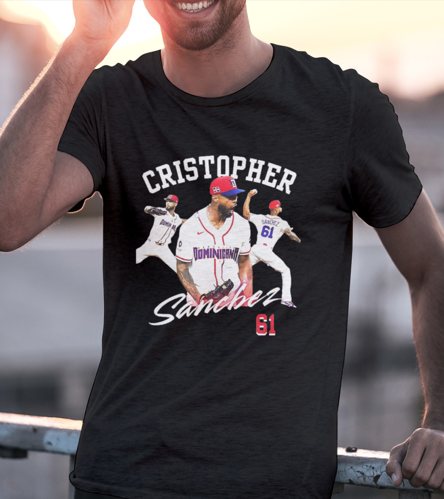 Cristopher Sánchez Dominicana Baseball Number 61 Phillies T-Shirt