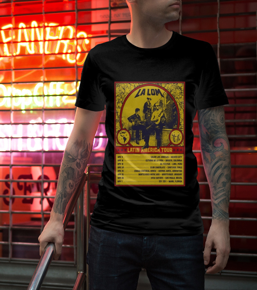 La Lom Latin America Tour 2026 Mexico City To Miami T-Shirt