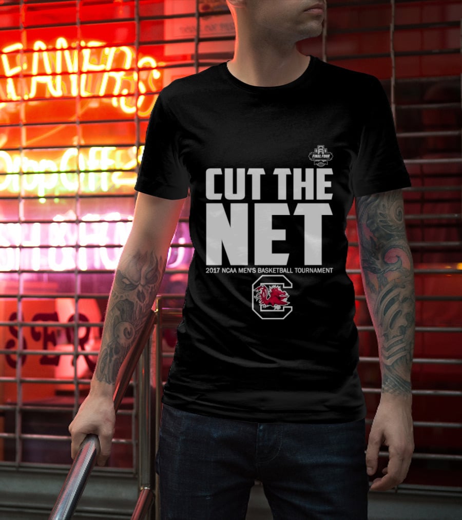 Cut The Net 2017 NCAA Men's Basketball Tournament South Carolina T-Shirt