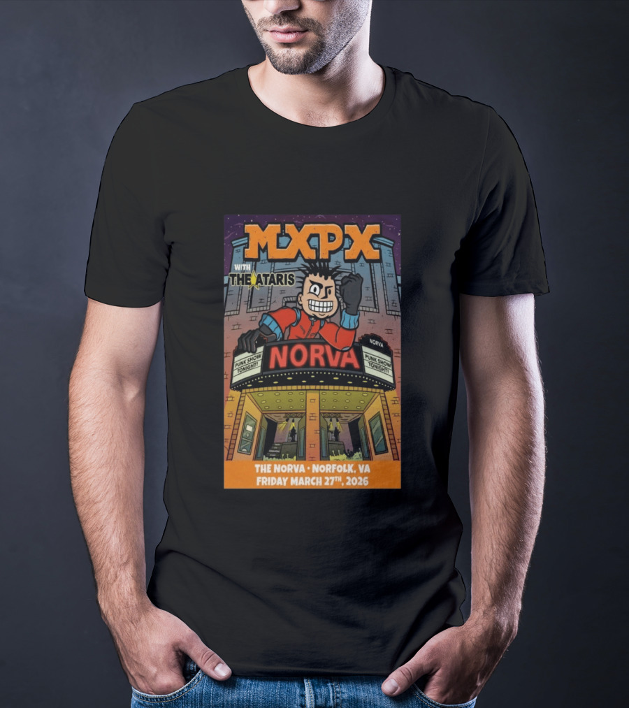MxpX Norfolk VA Norva Punk Show March 27 2026 With The Ataris T-Shirt