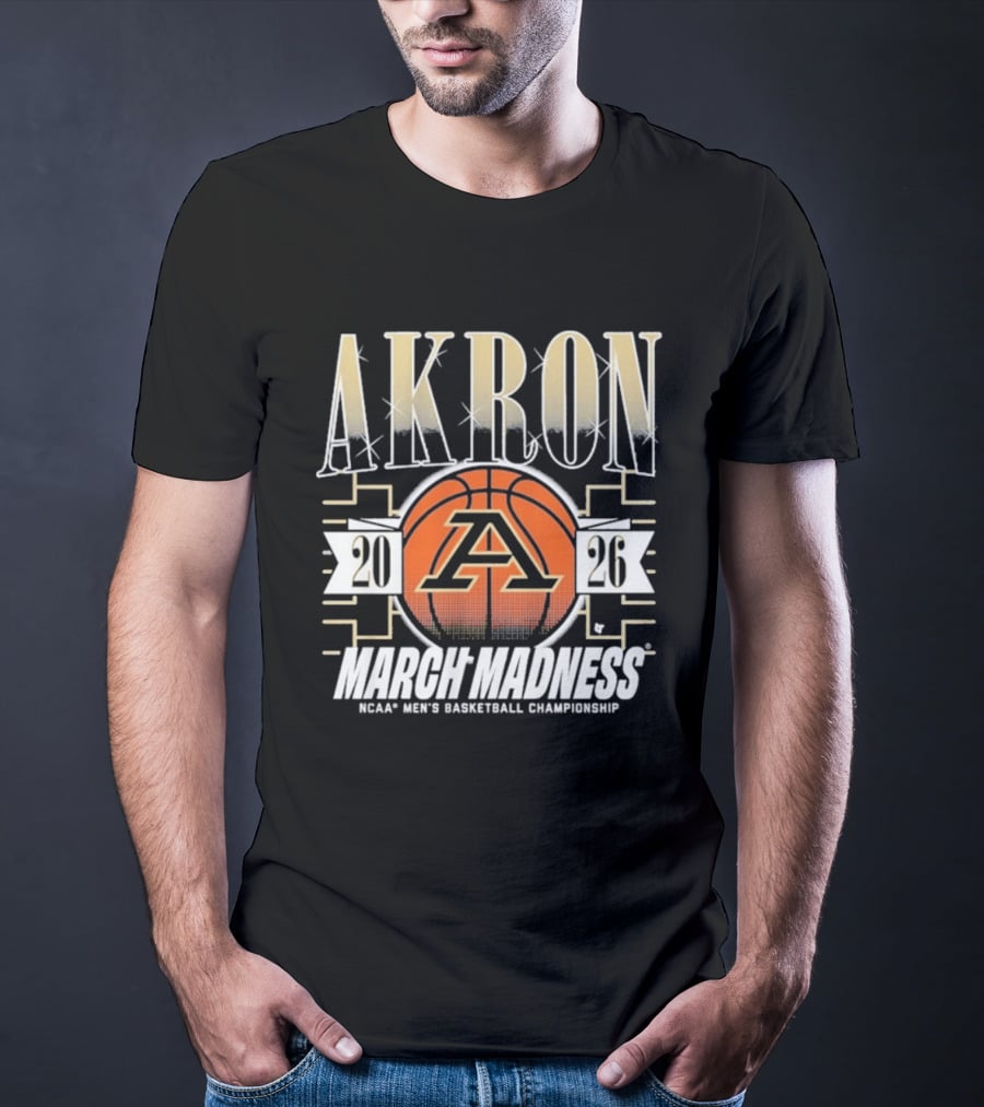 Akron 2026 March Madness NCAA Men's Basketball Championship T-Shirt