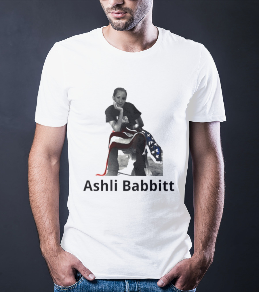 Ashli Babbitt USA Flag Hug T-Shirt