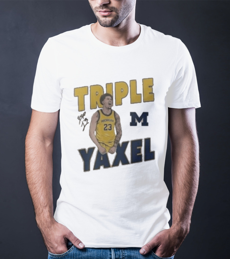 Michigan Triple M Yaxel 23 Basketball Jersey T-Shirt
