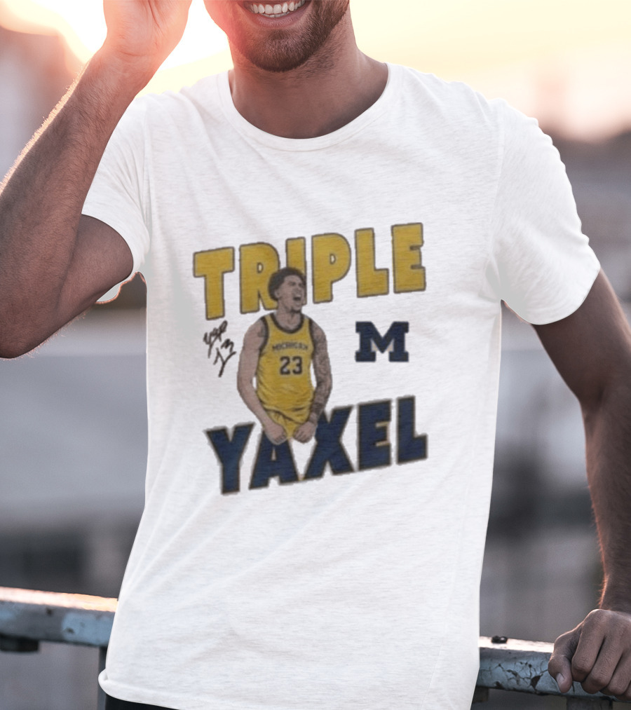 Michigan Triple M Yaxel 23 Basketball Jersey T-Shirt