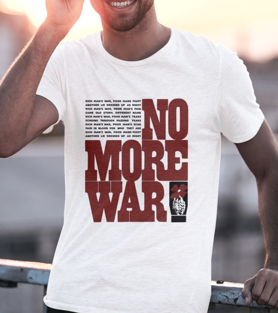No More War Wear The Peace Flower Grenade T-Shirt