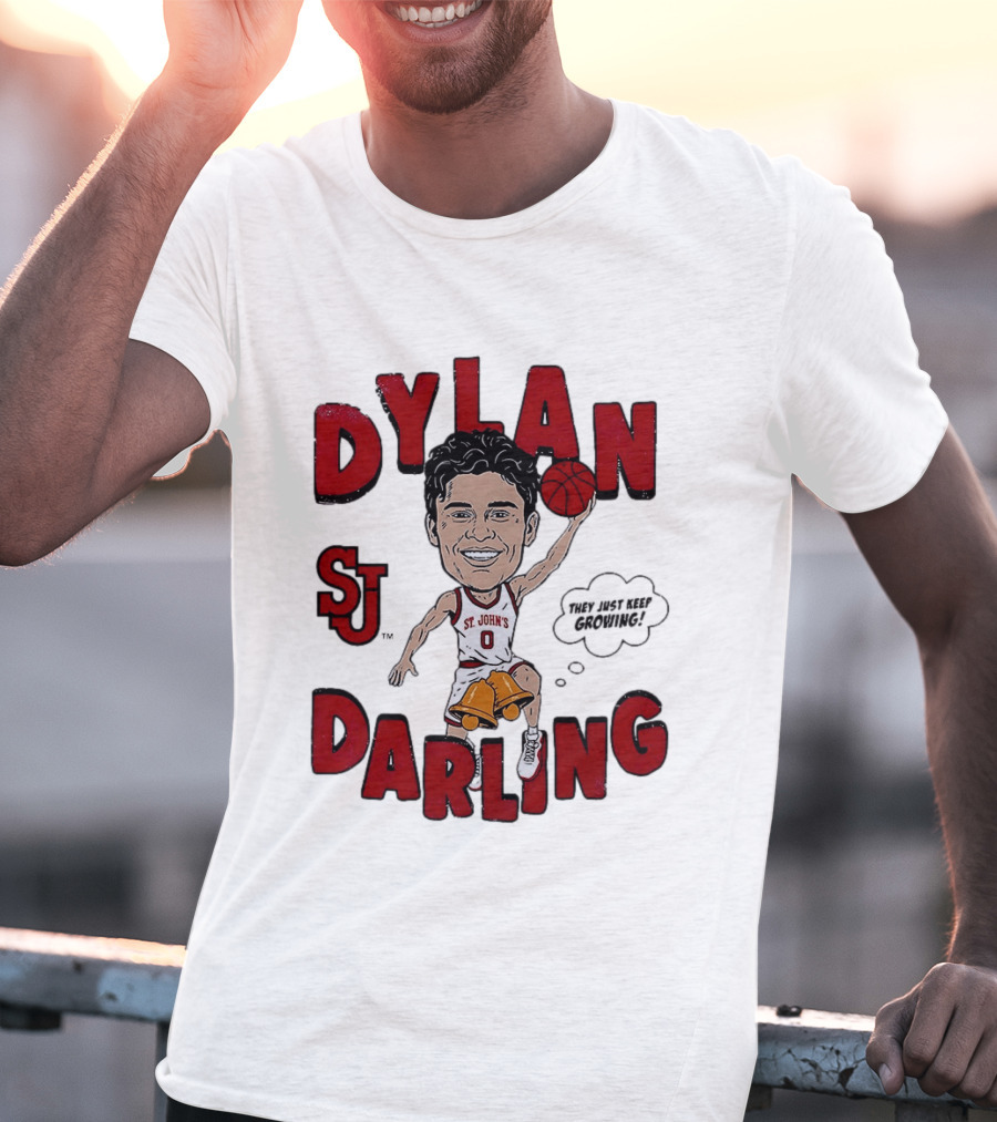 Dylan Darling St. John's Red Storm Caricature Comic T-Shirt