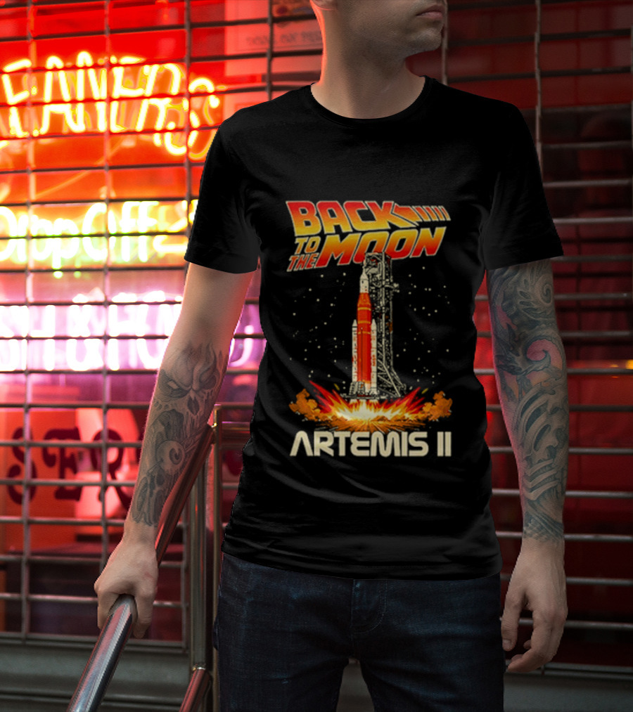 Back To The Moon Artemis II Rocket Launch T-Shirt