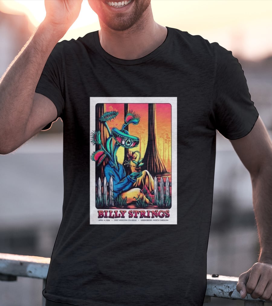 Billy Strings April 14 2026 First Horizon Coliseum Greensboro North Carolina Botanical T-Shirt