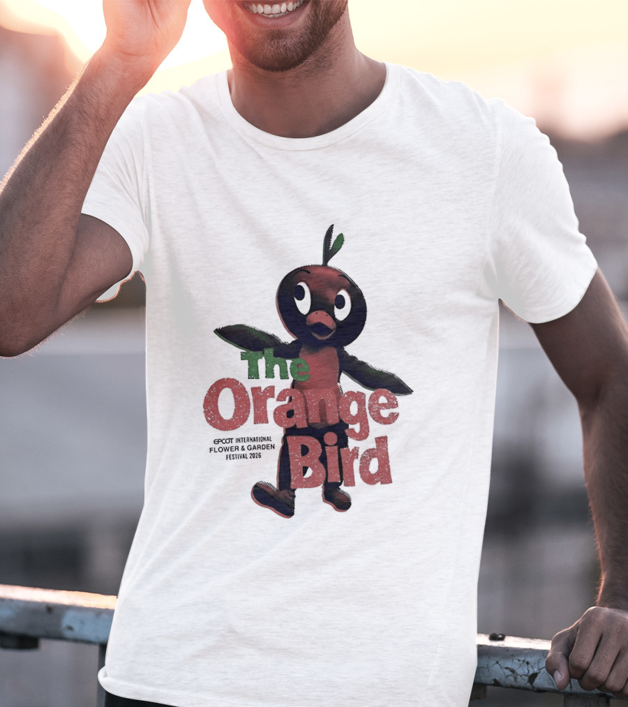 The Orange Bird Epcot Flower And Garden Festival 2026 Disney Parks Pavilion T-Shirt