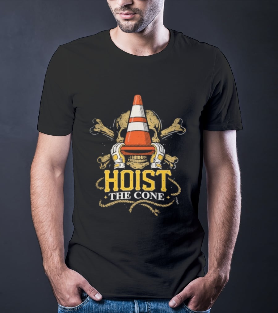 Hoist The Cone Skull Traffic T-Shirt