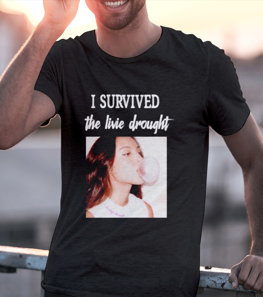 Olivia Rodrigo I Survived The Livie Drought Bubblegum Aesthetic T-Shirt