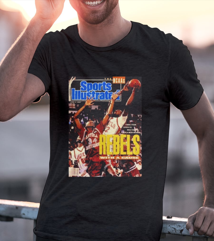 Sports Illustrated NCAA Rebels With A Cause April 1990 Final Four Loyola Marymount T-Shirt