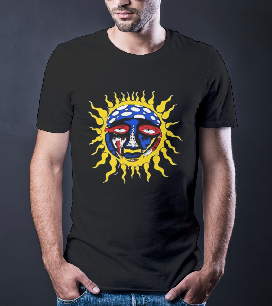 Sublime X Denver Nuggets Ball Arena Exclusive Sun Logo Collaboration T-Shirt