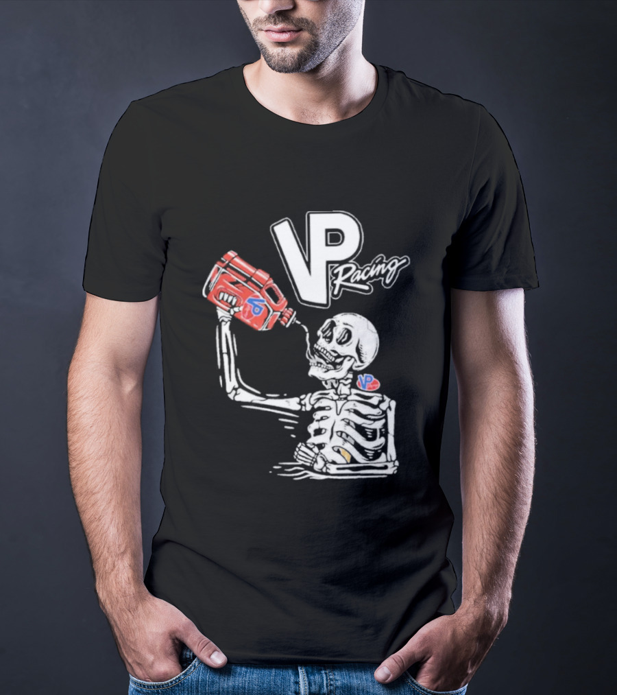 2026 VP Racing Skeleton Gas Can Drinking T-Shirt
