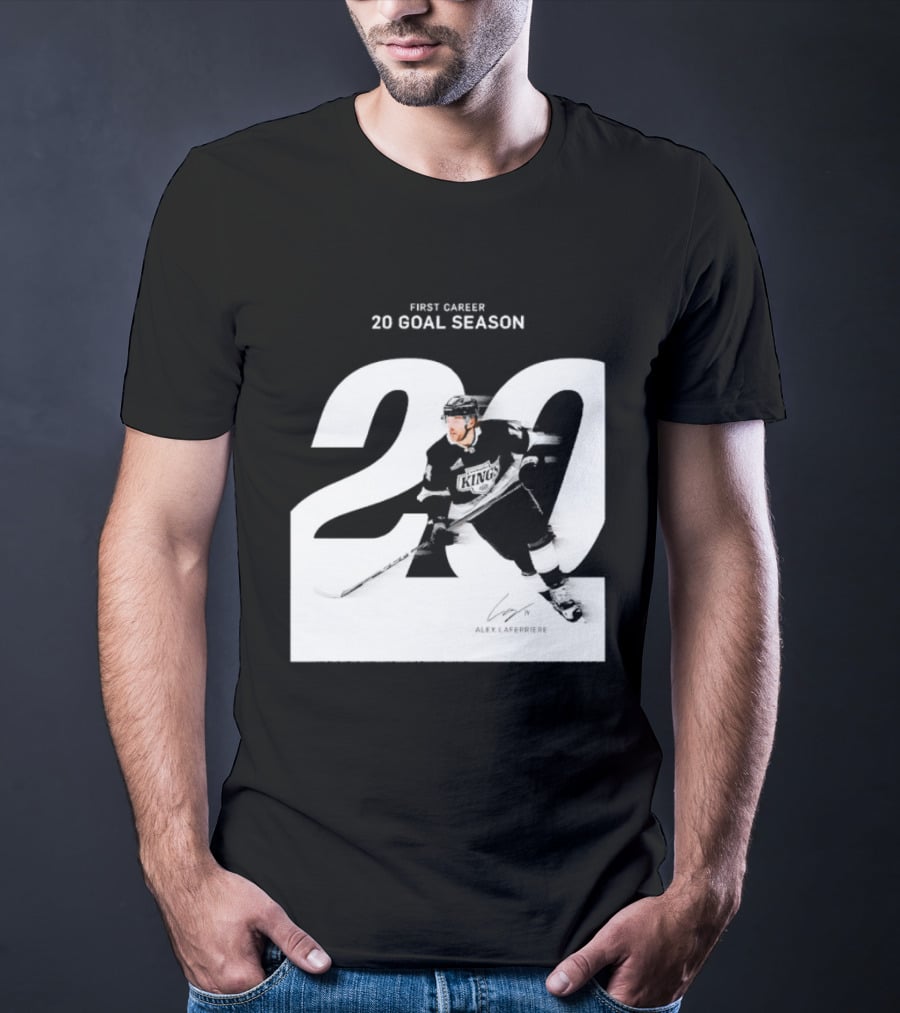 Alex Laferriere Los Angeles Kings First Career 20 Goal Season 20 T-Shirt