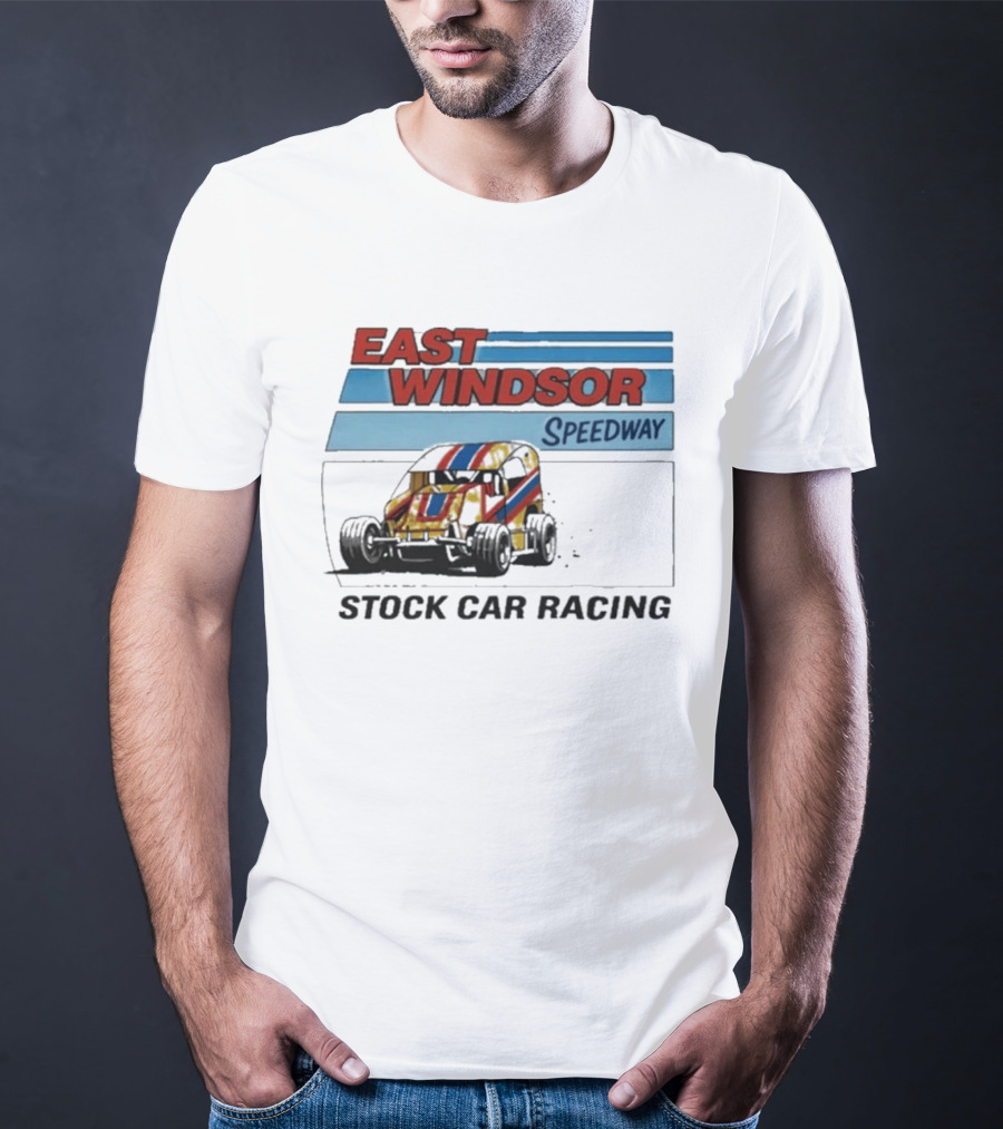 East Windsor Speedway Stock Car Racing Vintage Classic Auto Racing T-Shirt