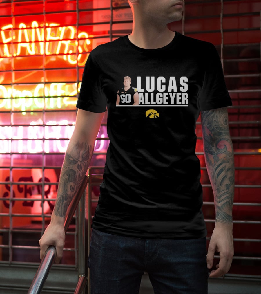 Lucas Allgeyer Iowa Hawkeyes Player 60 T-Shirt