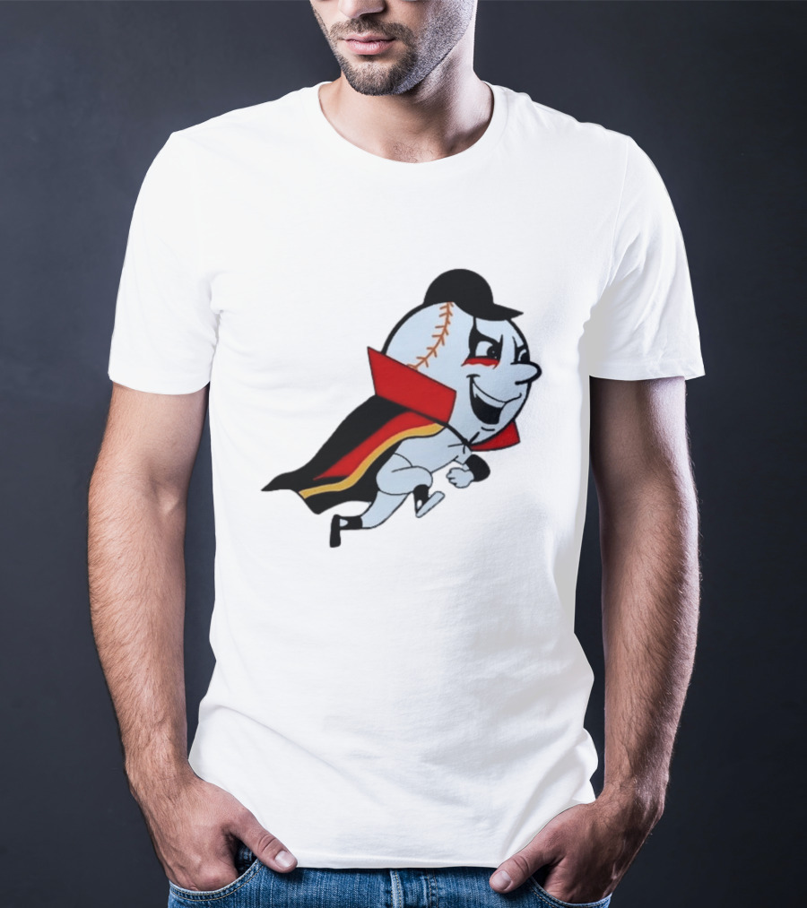 Mr. Met Danhausen Baseball Character With Cape And Makeup T-Shirt