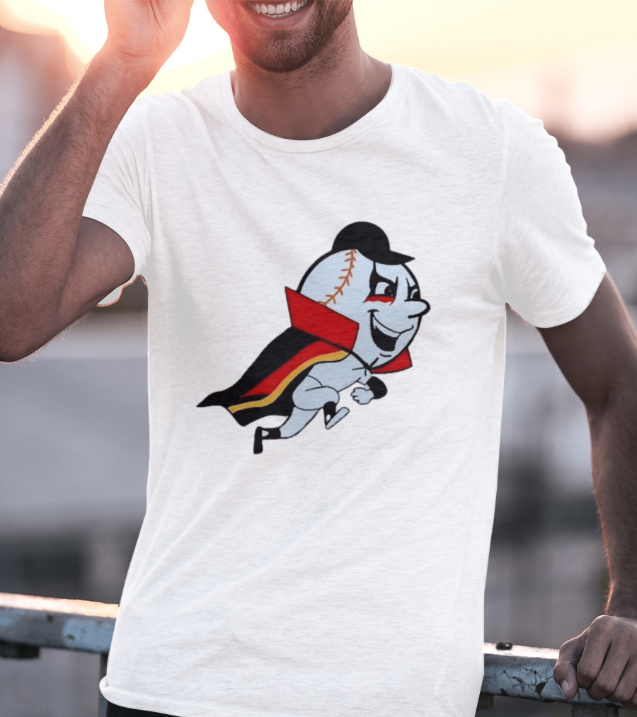Mr. Met Danhausen Baseball Character With Cape And Makeup T-Shirt