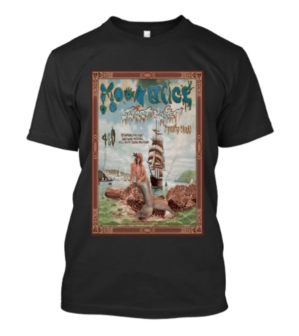 Moonalice Sweetwater Mill Valley 4 19 2026 Mermaid And Ship T-Shirt