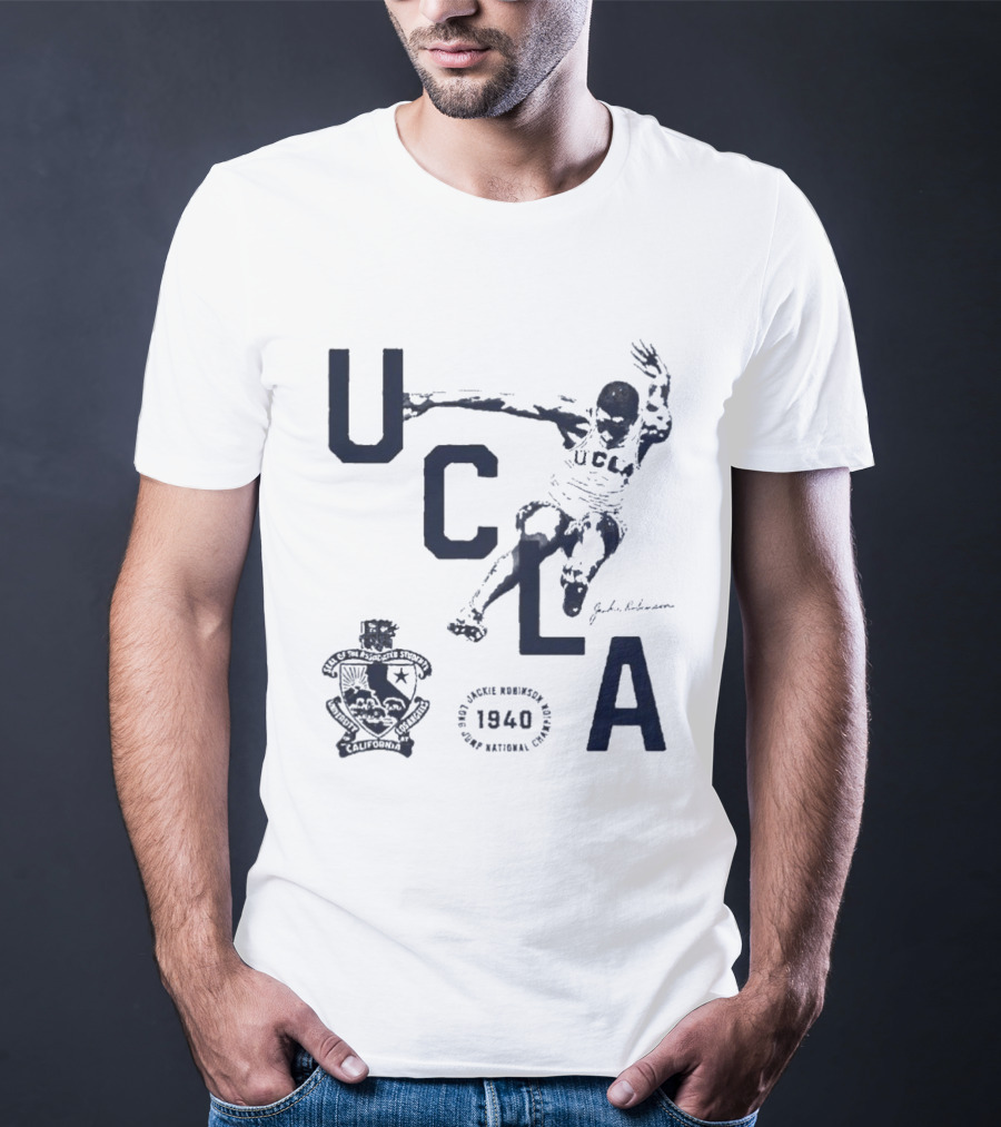 UCLA Jackie Robinson 1940 Long Jump National Champion Jackie Robinson Day 2026 T-Shirt