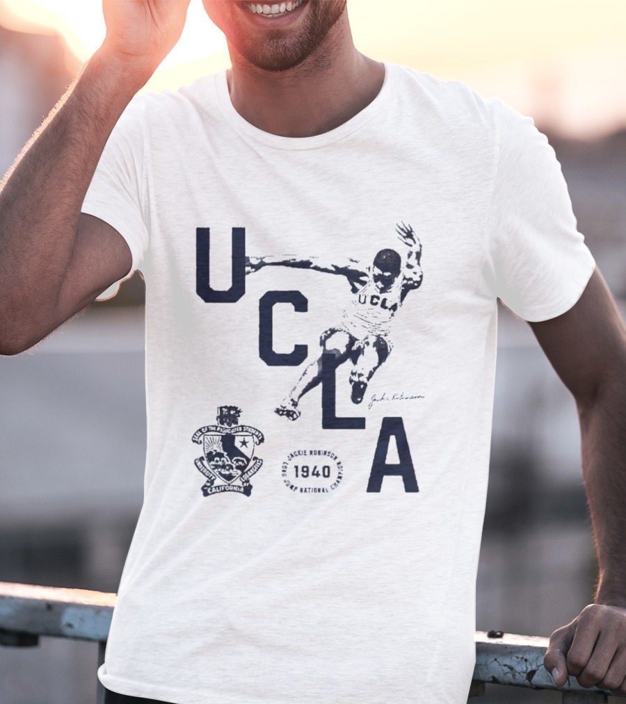 UCLA Jackie Robinson 1940 Long Jump National Champion Jackie Robinson Day 2026 T-Shirt