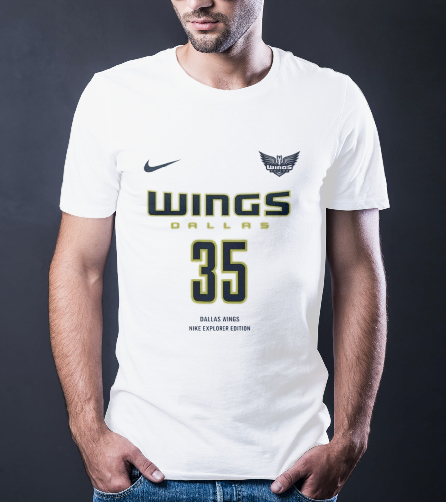 WNBA Dallas Wings Nike Explorer Edition Azzi Fudd 35 T-Shirt