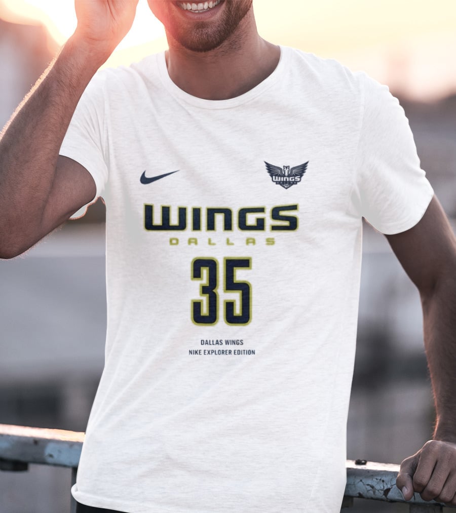 WNBA Dallas Wings Nike Explorer Edition Azzi Fudd 35 T-Shirt
