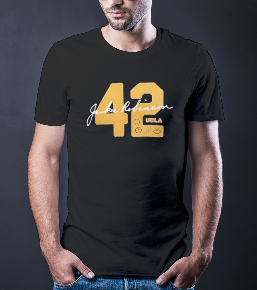 UCLA Bruins Jackie Robinson 42 Letterman Day 2026 T-Shirt