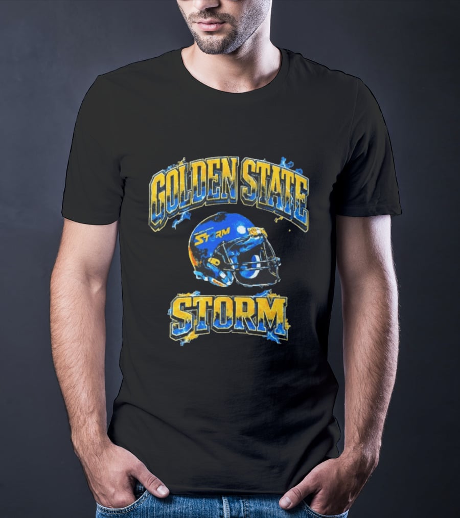 Golden State Storm Helmet Thunder Lights T-Shirt