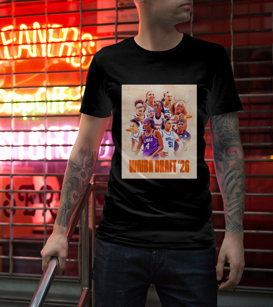 NCAA Women's Basketball WNBA Draft 2026 NCAA UCLA LSU Players T-Shirt