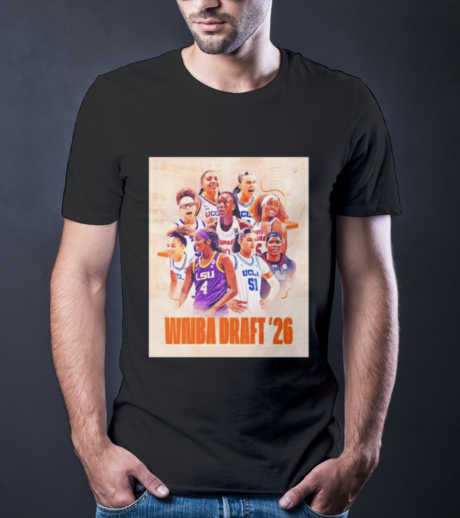 NCAA Women's Basketball WNBA Draft 2026 NCAA UCLA LSU Players T-Shirt