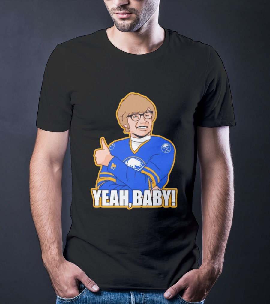 Yeah Baby Austin Powers Buffalo Sabres Hockey T-Shirt